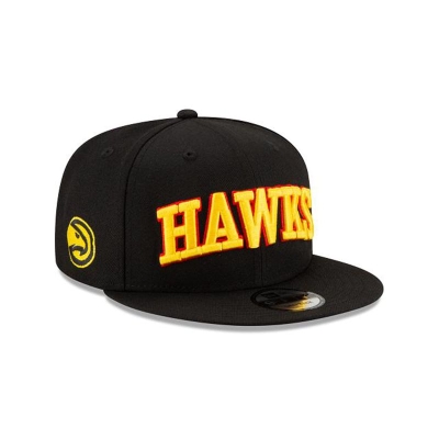 Sapca New Era Atlanta Hawks NBA Statement Edition 9FIFTY Snapback - Negrii